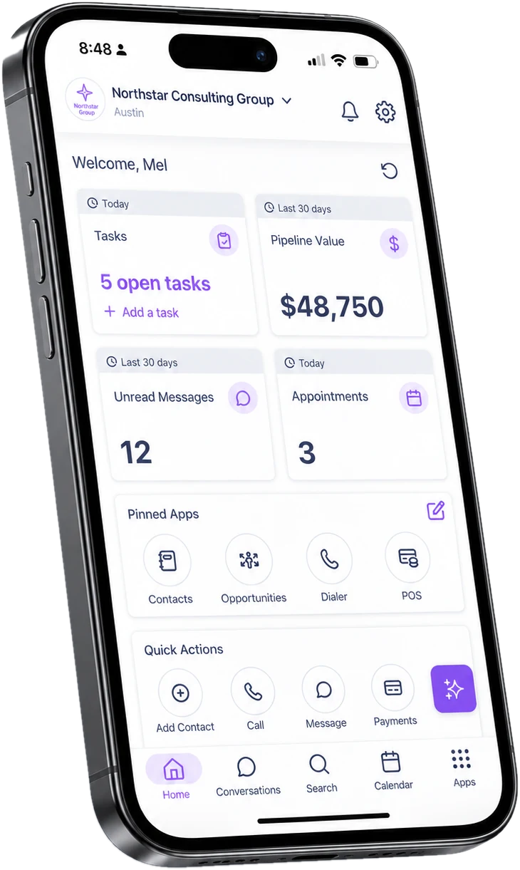 The MONDAi app home screen on a phone